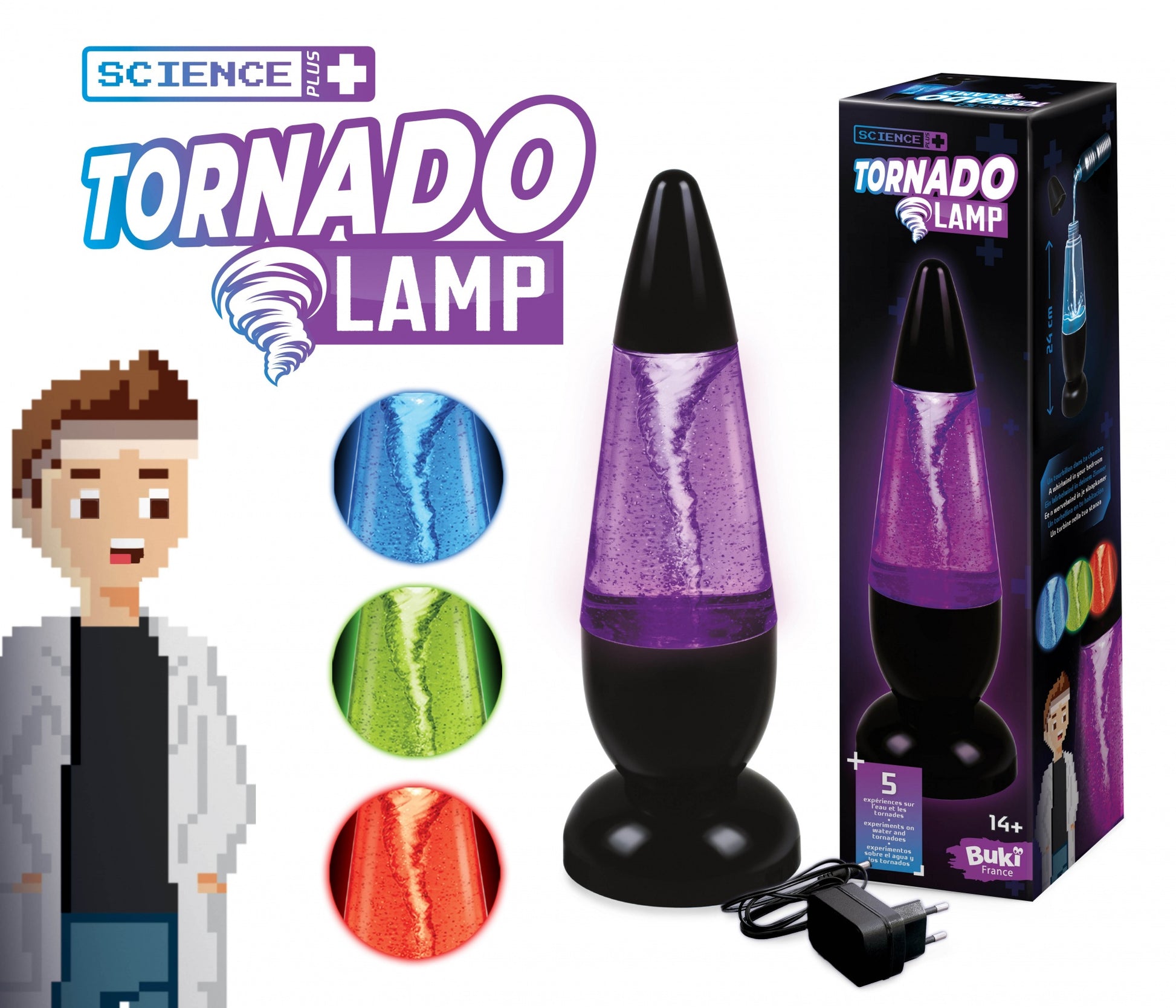 Buki Tischleuchte – Elektrische Aromalampe, USB, 24 cm – Schwarz