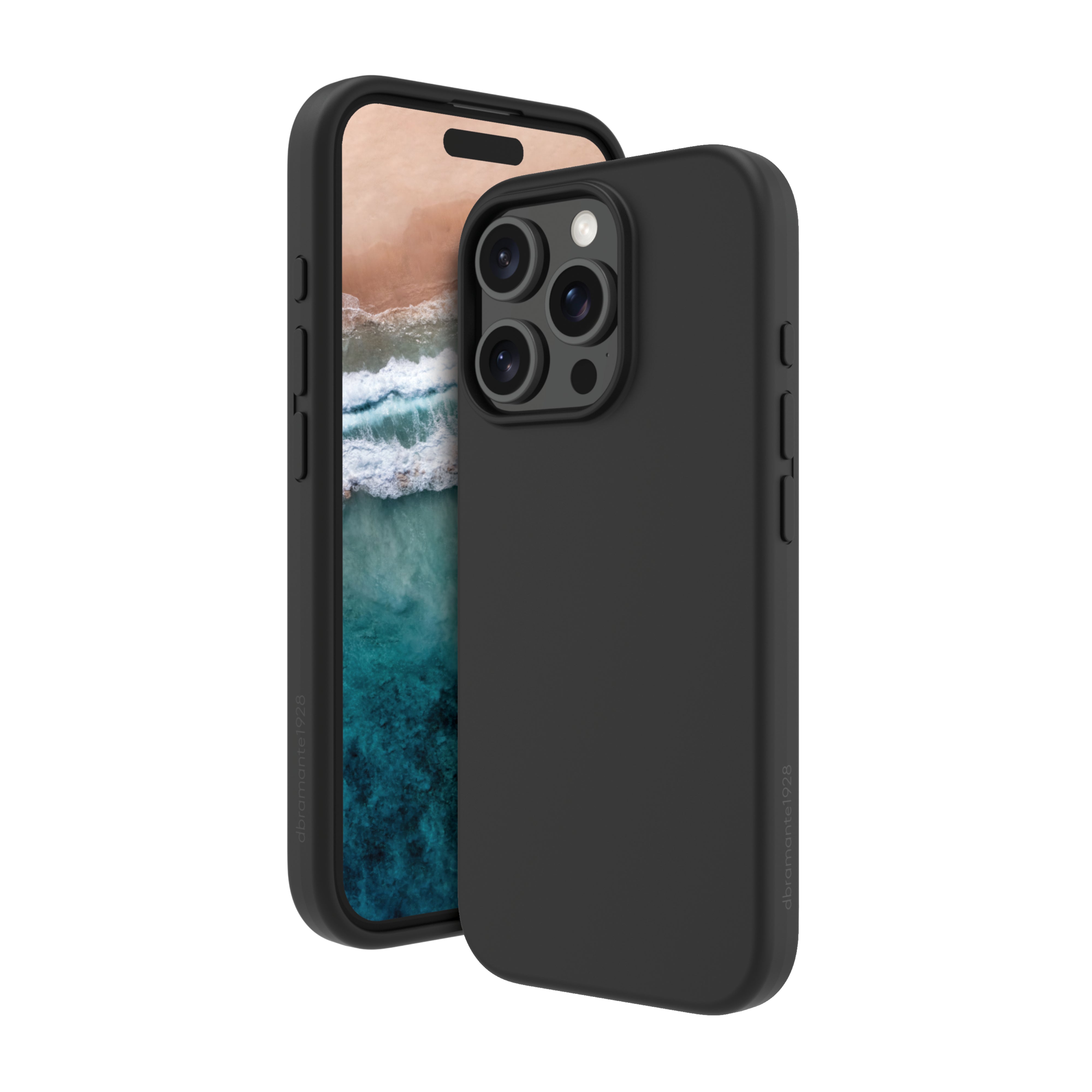 dbramante1928 Monaco Backcover – für Apple iPhone 16 Pro Max, MagSafe, Kunststoff+Silikon, Night Black
