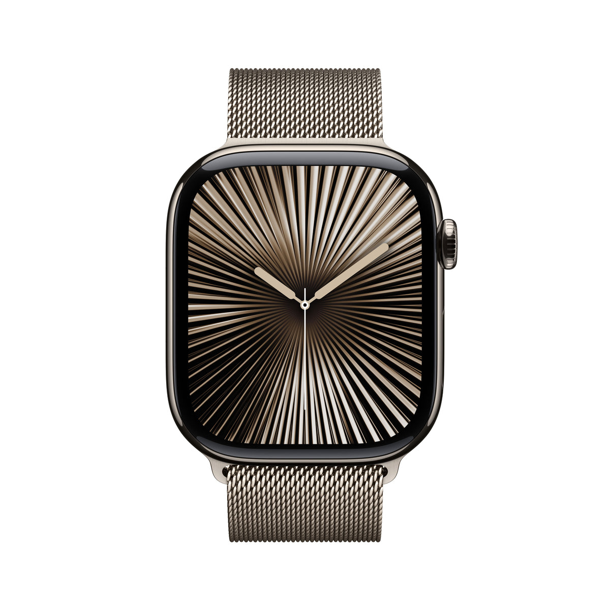 Apple Watch Series 10 46 mm GPS + Cellular – Titan, Milanese Loop, Edelstahl, S/M, 50 m, für iPhone