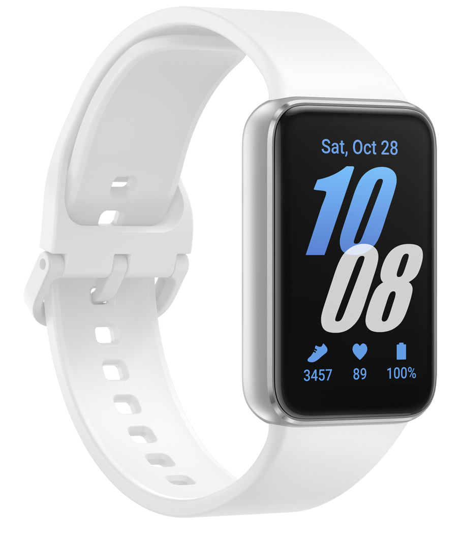 Samsung Galaxy Fit3 40 mm – Aluminium Silber, Weiss, 50 m