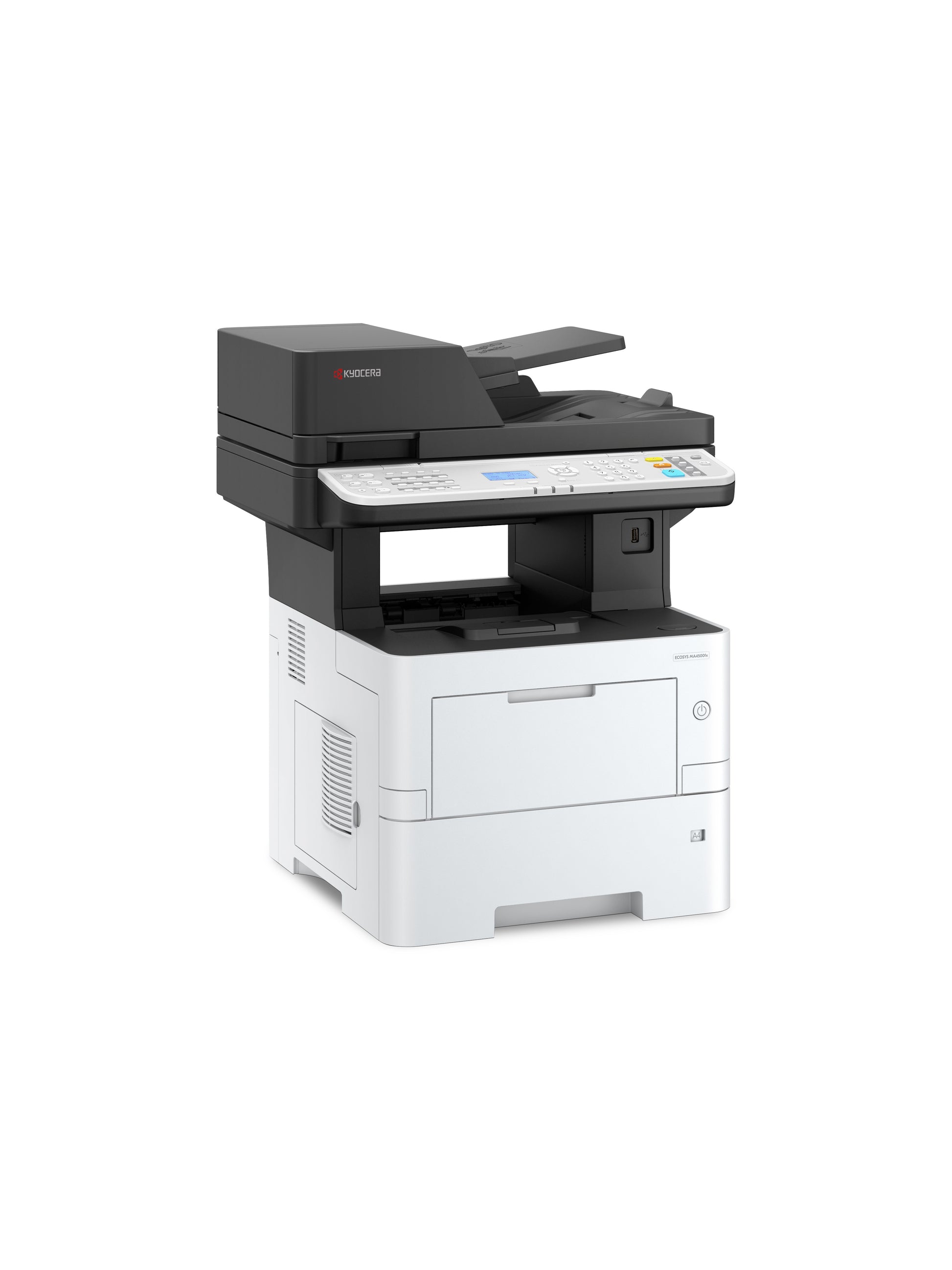 Kyocera MA4500fx – S/W Laser-MFP A4, 4-in-1 – USB/LAN – Duplex, Duplex-ADF – 45 Seiten/Min S/W