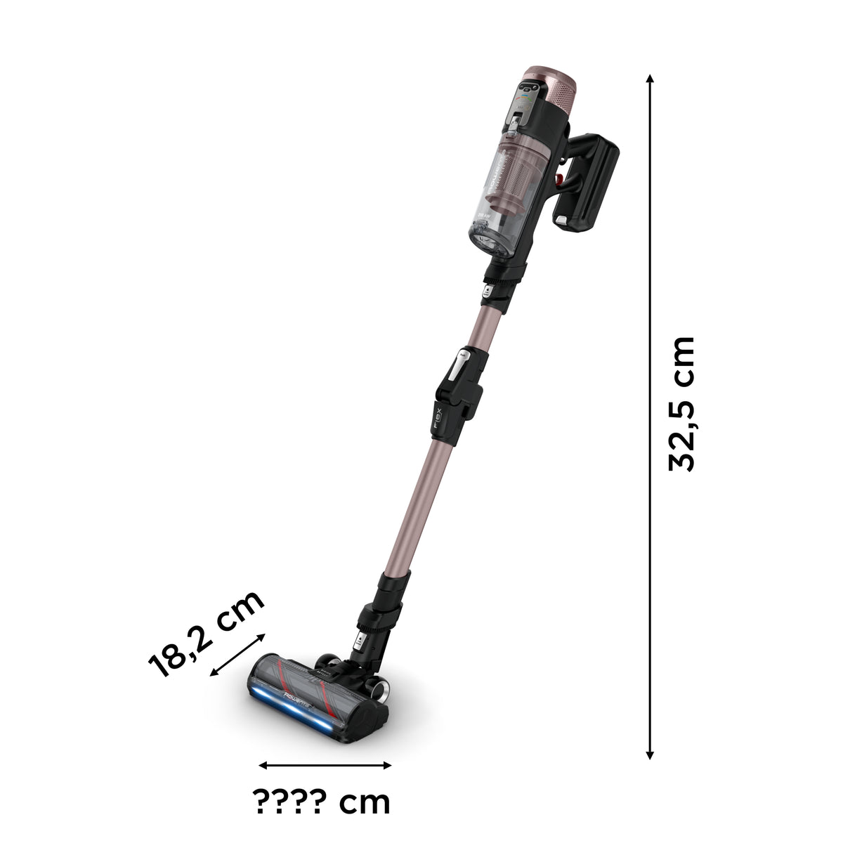 Rowenta Akkustaubsauger X-Force Flex 16.60 Animal Aqua, 2-in-1 – 120 min, 315 AW, Behälter 0,65 l