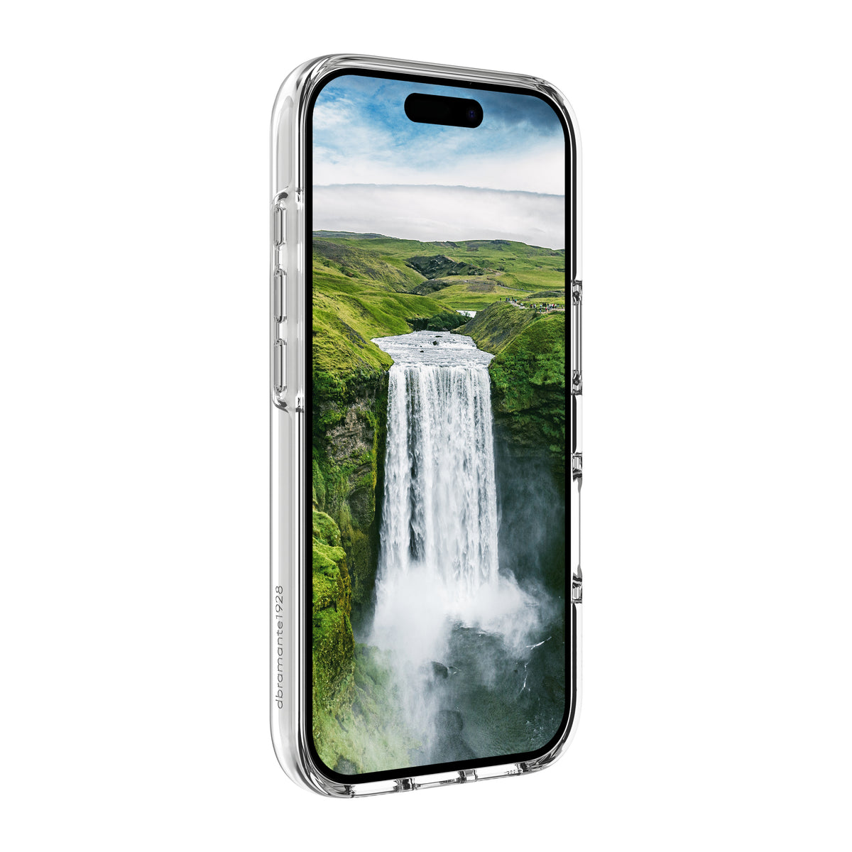 dbramante1928 Iceland Ultra D3O Backcover – für Apple iPhone 18 Pro/17 Pro, Transparent, bis 5 m Sturzsicherung