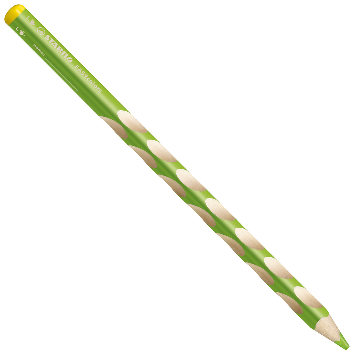 STABILO Easycolors Buntstifte für Linkshänder – Dreikant, Mine Ø 4,2 mm, Einzelstift Gelbgrün