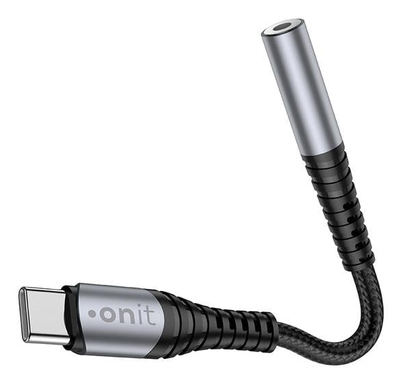 ONIT Adapterkabel – USB-C auf 3,5 mm Klinke 0,13 m – für USB-C Geräte