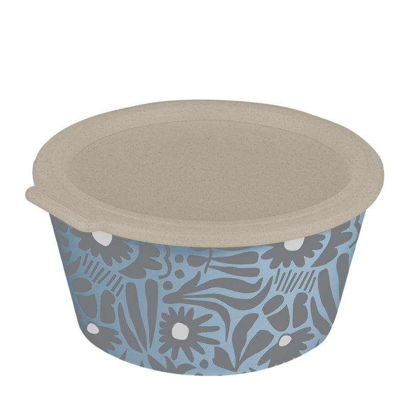 Koziol Dip-Schale – 2,2 l, Kunststoff (biozirkulär), Blau, mit Deckel, spülmaschinenfest, mikrowellengeeignet