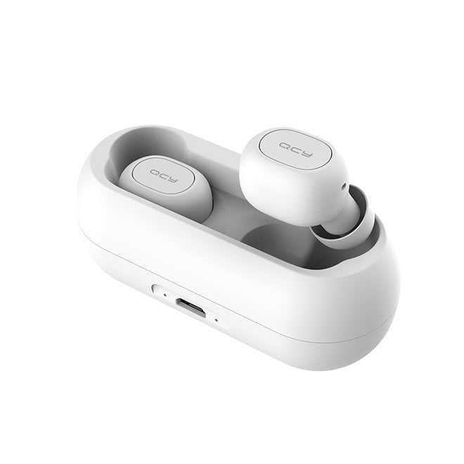 QCY T1C – True Wireless In-Ear Headset – Bluetooth 5.0 – Weiss – bis 4 h