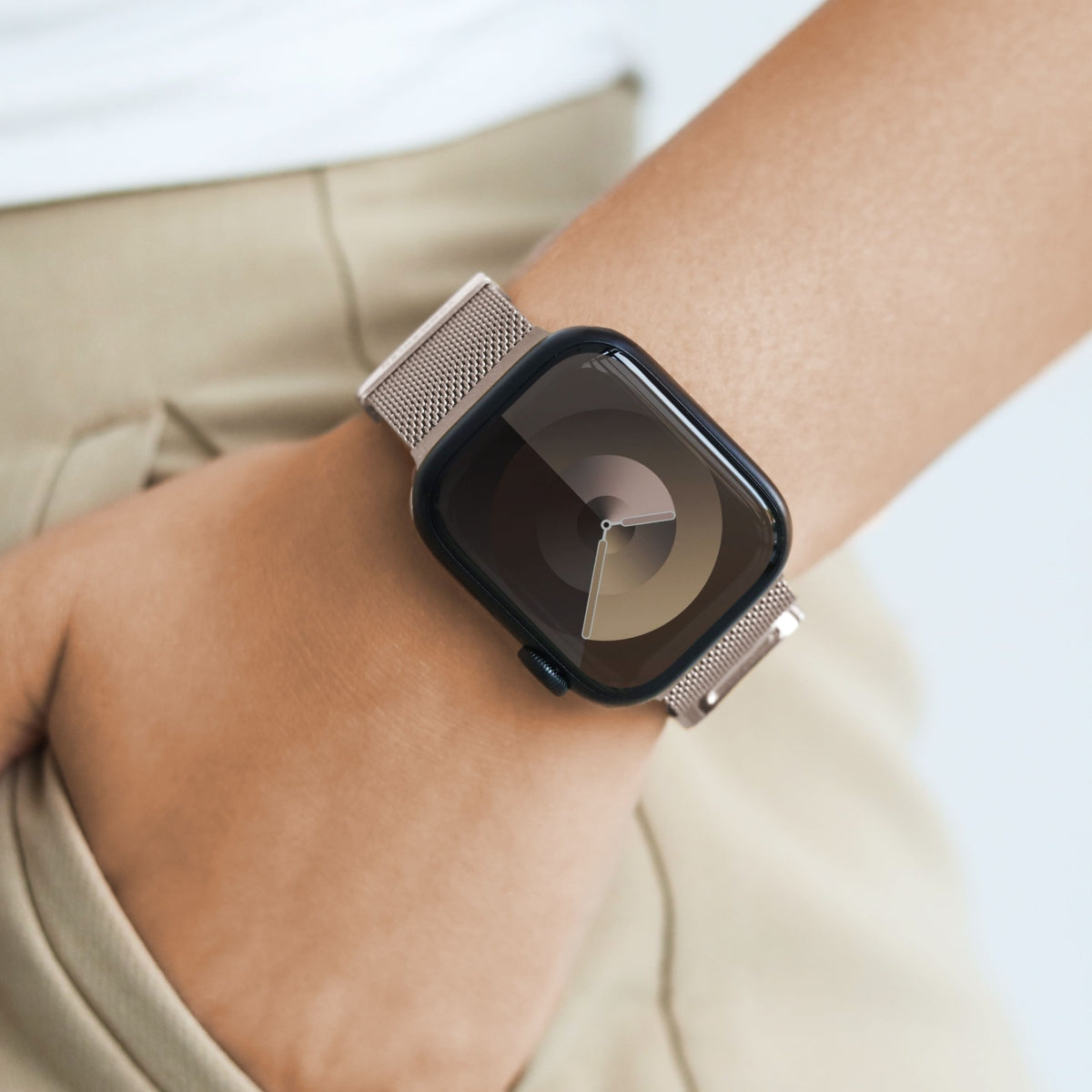 Vonmählen Milanese Loop 2 – Milanese Loop, Champagner, für Apple Watch