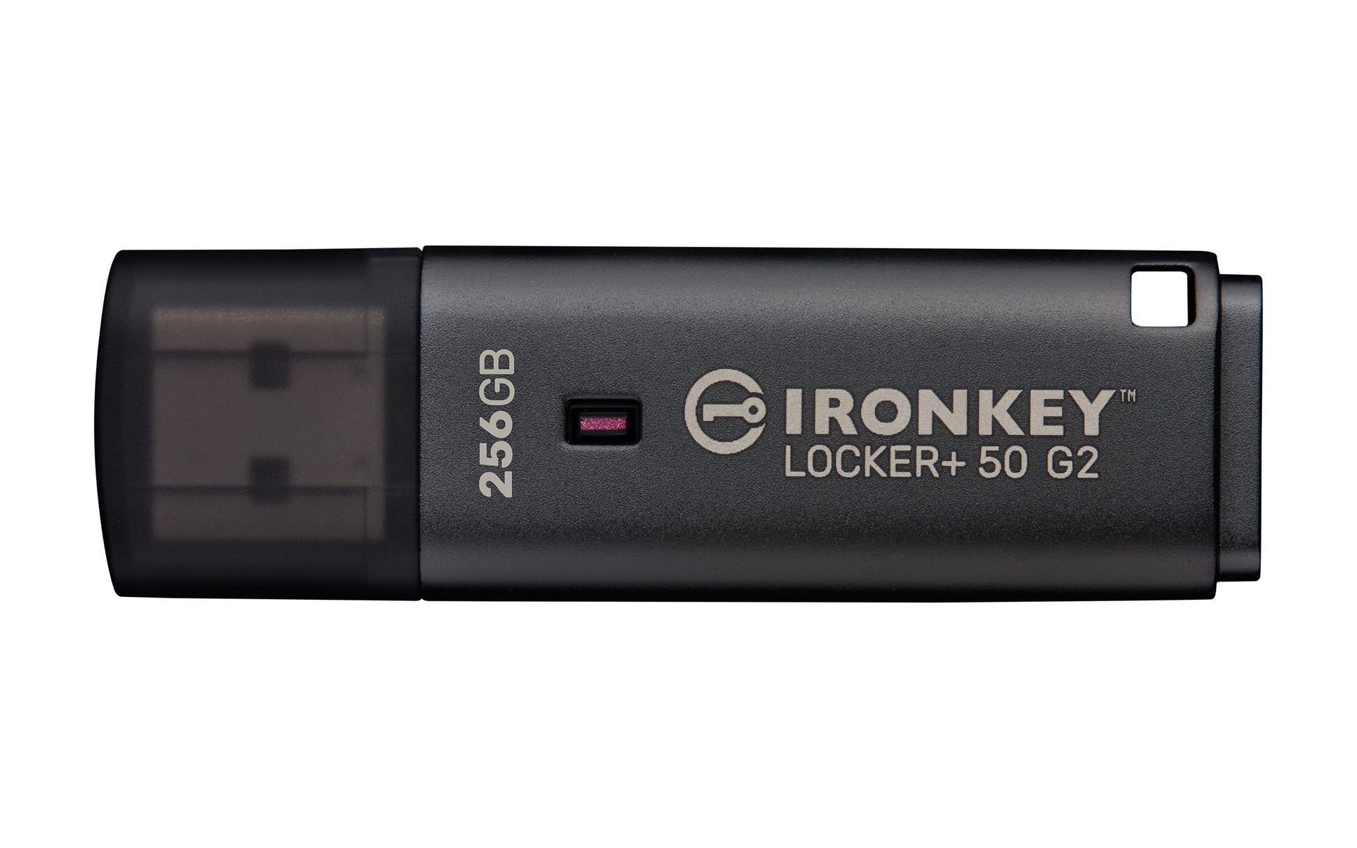 Kingston Technology Kingston IronKey Locker Plus 50 G2 USB-Stick 256 GB – USB-A 3.2 Gen 1, 145/115 MB/s, FIPS 197, AES-256
