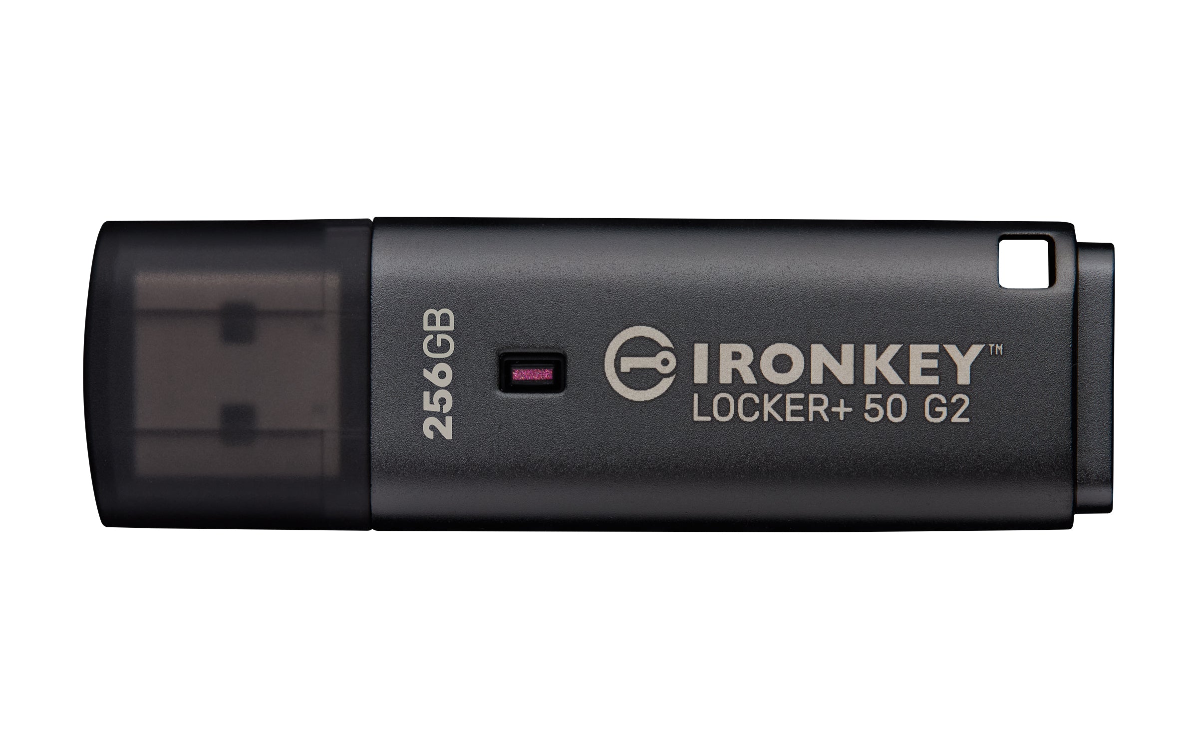 Kingston Technology Kingston IronKey Locker Plus 50 G2 USB-Stick 256 GB – USB-A 3.2 Gen 1, 145/115 MB/s, FIPS 197, AES-256