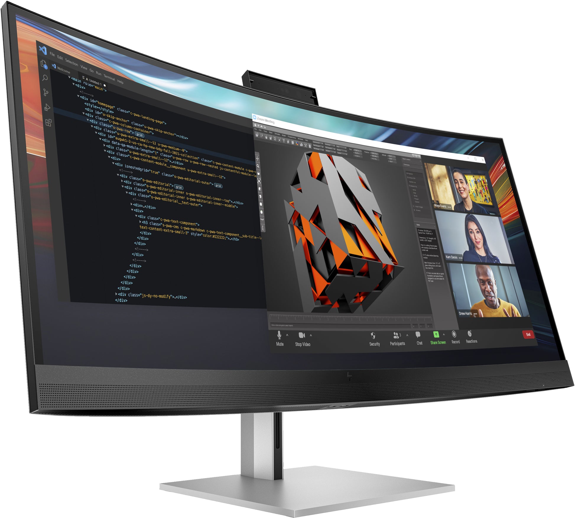 HP Series 7 Pro 740pm – Monitor, 39,7"