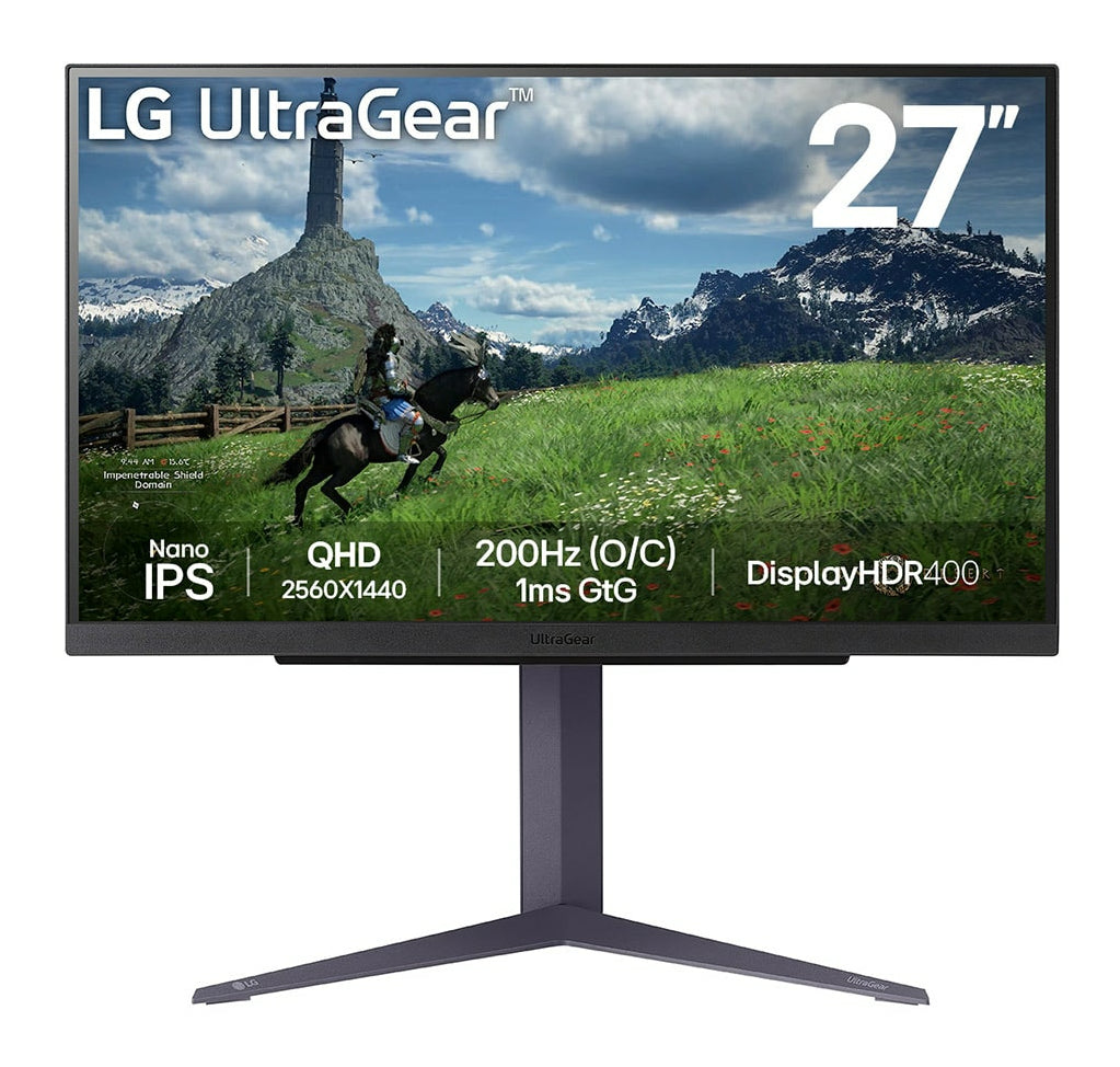 LG 27GS85Q-B – 27", 2560 × 1440 (WQHD), IPS, 200 Hz, DisplayHDR 400