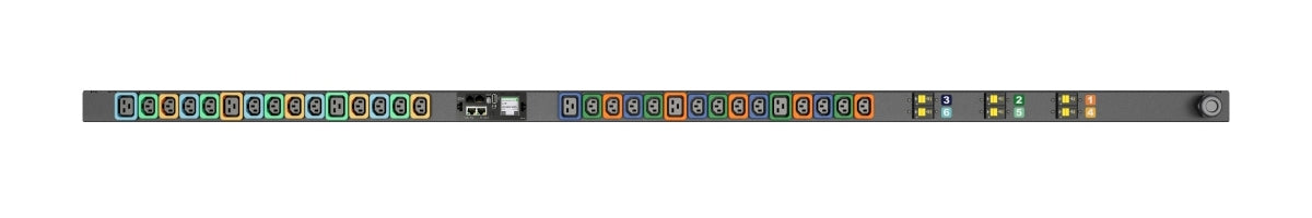 Vertiv Rack-PDU – Überwacht, LCD, 3-phasig, Senkrecht, 0U, 32 A 200–240/346–415 V, 42×C13/C19, IEC 60309, 3,05 m