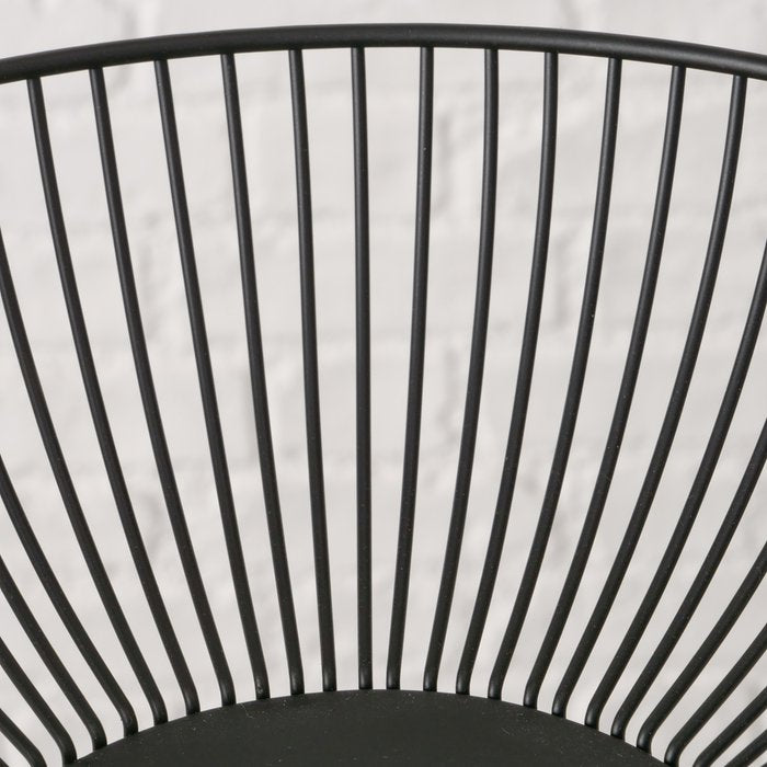 Boltze Früchteschale Balu – Ø 25,4 cm, H 10,0 cm, Eisen, Schwarz