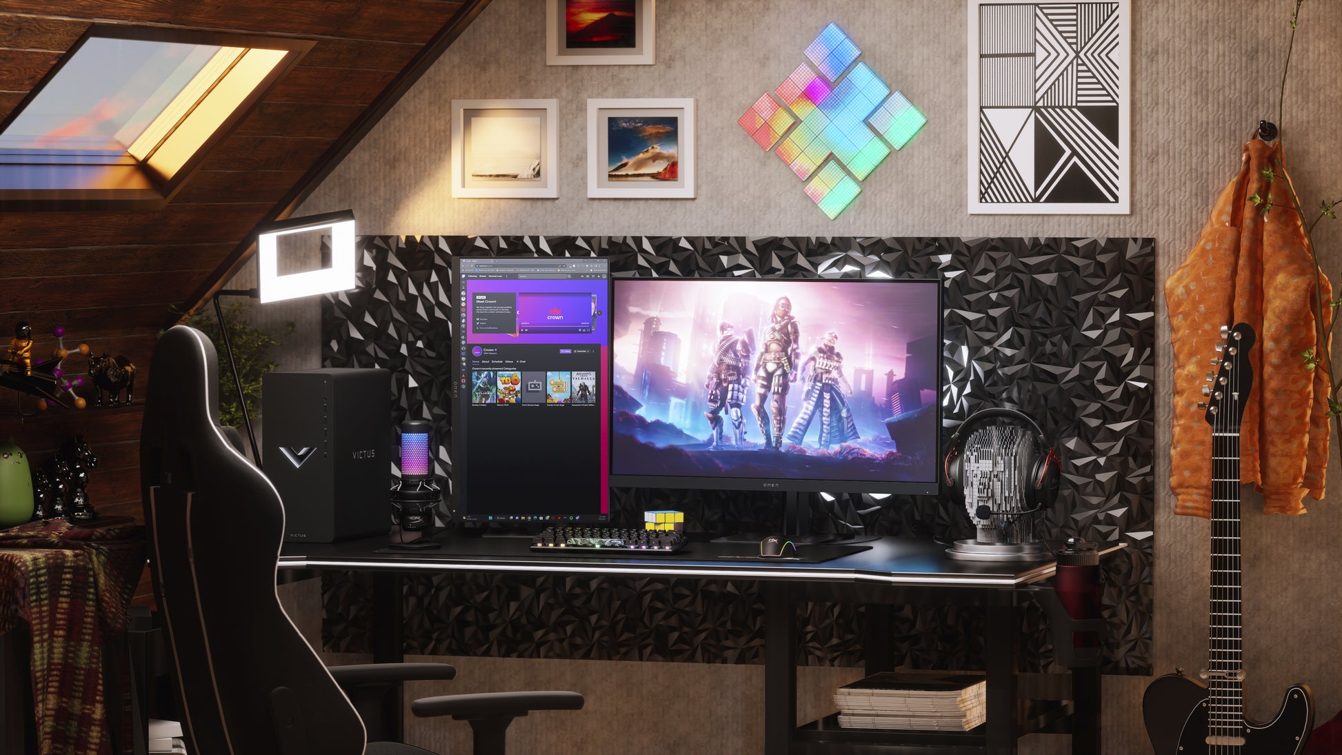 HP OMEN 32q – 31,5", 2560 × 1440 (WQHD), IPS, 165 Hz, DisplayHDR 400