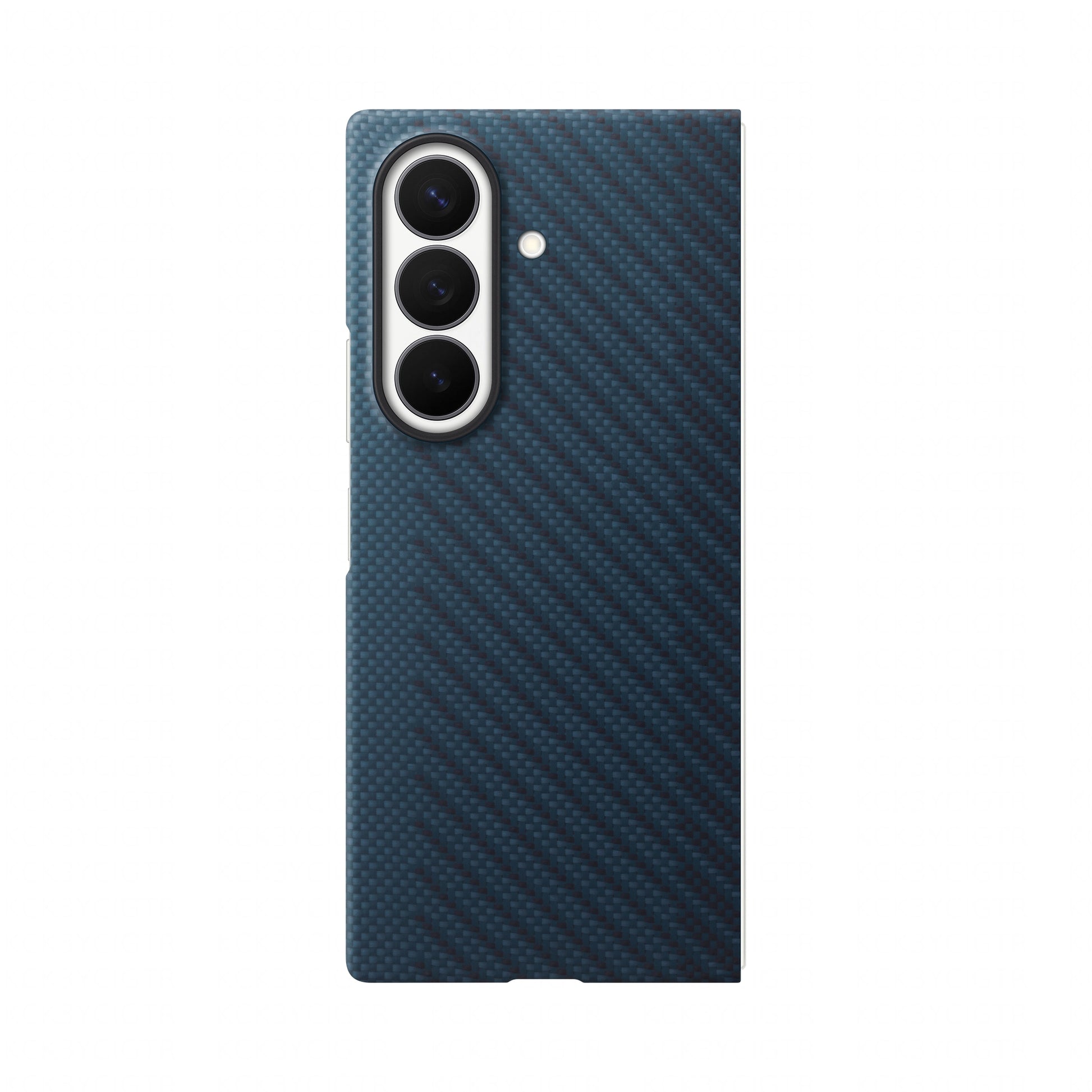 Samsung Carbon Magnet Backcover – für Samsung Galaxy Z Fold8, Silikon, Schwarz, Karbonfaser