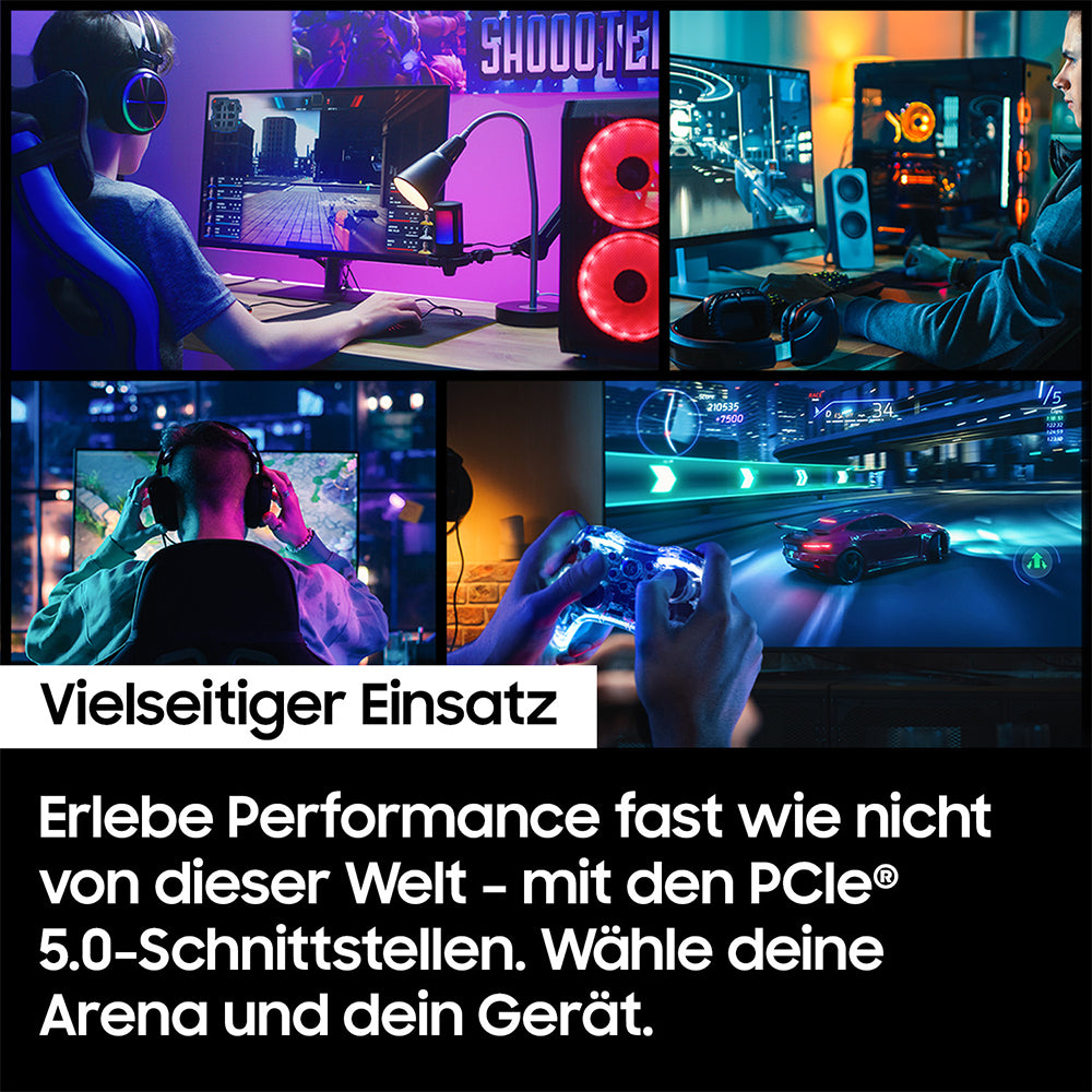 Samsung 9100 PRO Kühlkörper – M.2 2280 NVMe PCIe 5.0 – 14.7/13.4 GB/s