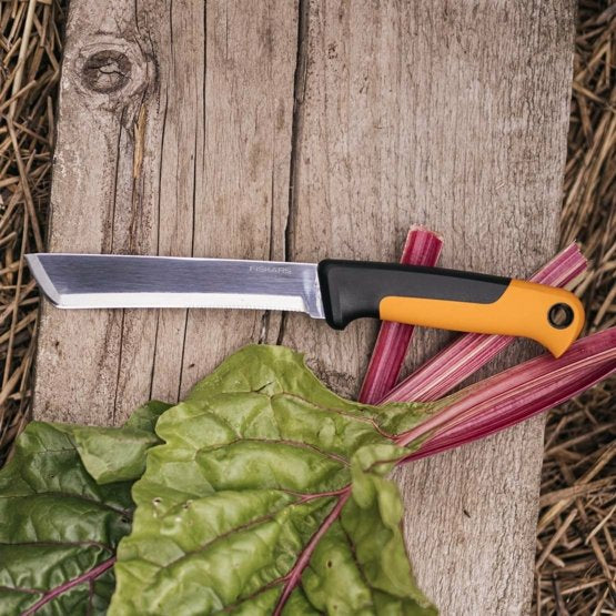 Fiskars X-Series K82 – Erntemesser 150 mm, Edelstahl, feststehend, schwarz, gelb