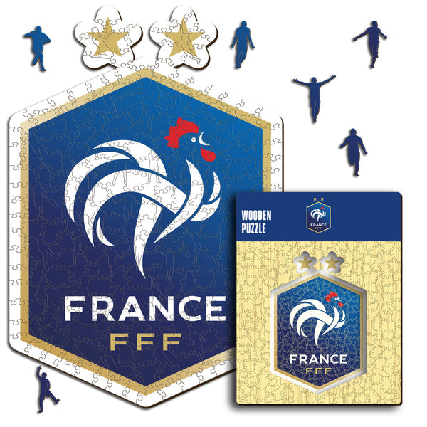 Iconic Puzzles Puzzle Frankreich-Logo – 150 Teile – 20,5 × 30 cm – ab 10 J.
