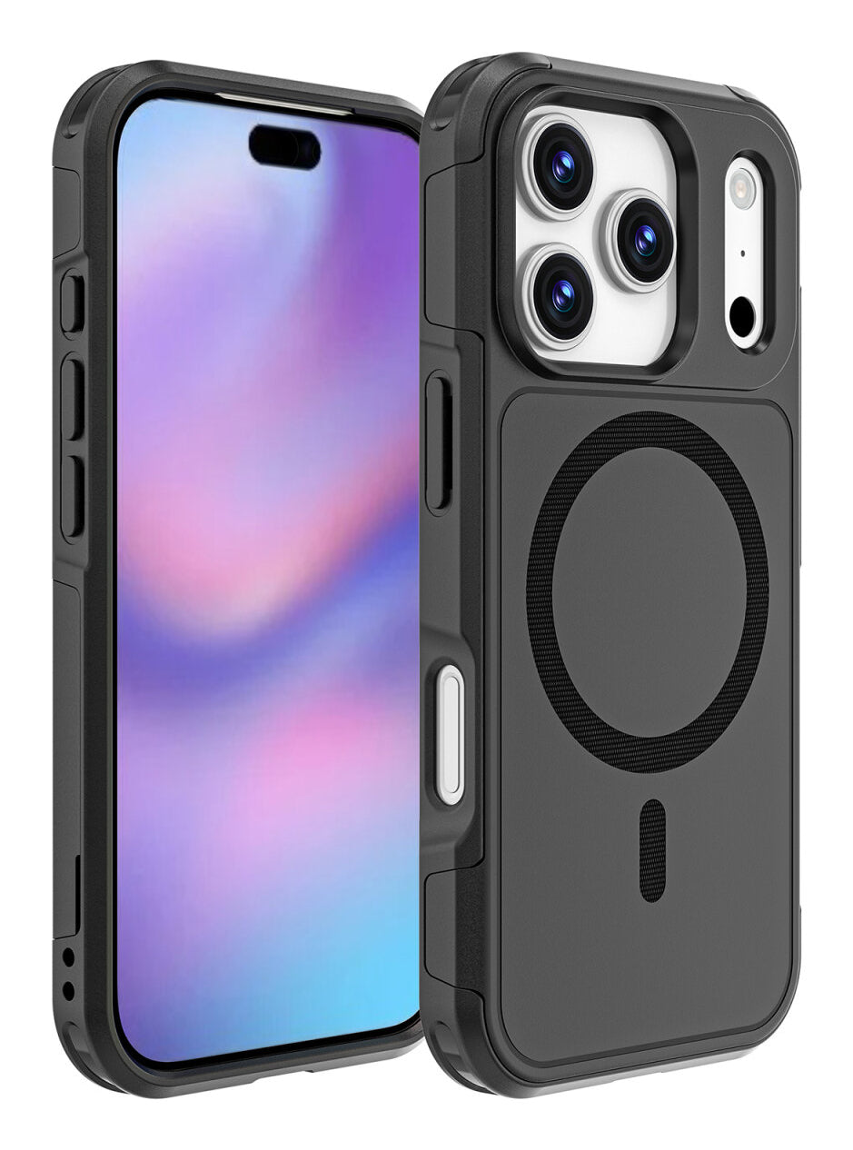 4smarts Backcover Defend – für Apple iPhone 17 Pro – schwarz – TPU/PC – MagSafe-kompatibel