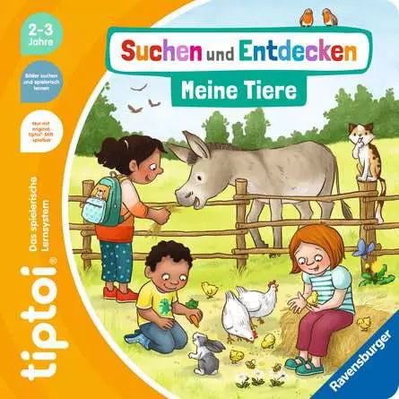 Ravensburger Lernbuch – tiptoi Suchen und Entdecken: Meine Tiere, 2–3 Jahre