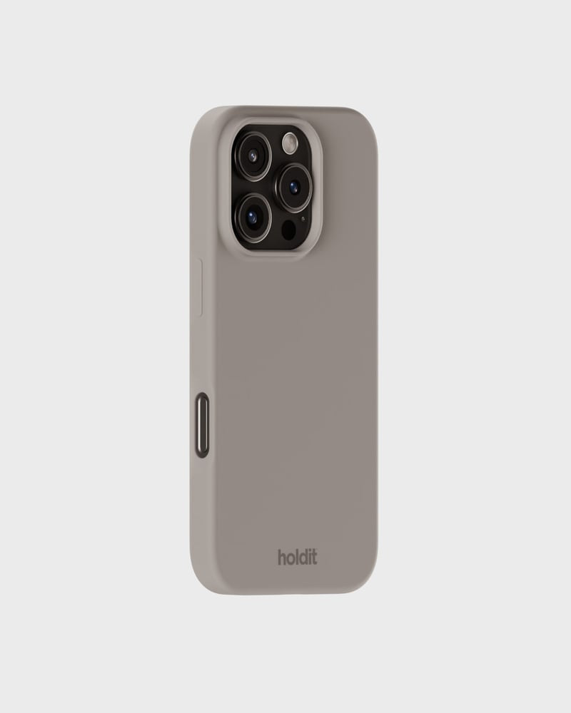 Holdit – Backcover – für Apple iPhone 16 Pro Max – Taupe – Silikon