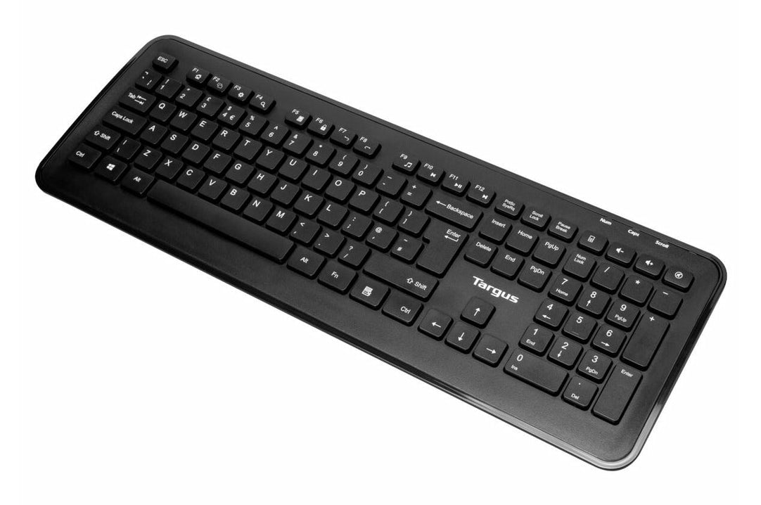Targus AKM610NO – Tastatur-Maus-Set – 2,4 GHz USB-A (Empfänger) – QWERTY (Nordisch) – Schwarz