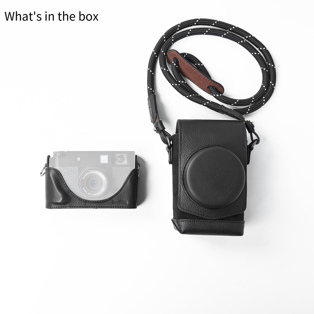 SmallRig 5219 Kamerahülle – für Fujifilm X half – Leder, Mikrofaser, Nylon – Schwarz