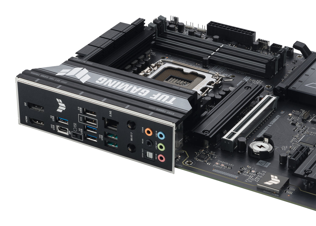 ASUS TUF GAMING B860-PLUS WIFI – Mainboard – LGA 1851, Intel B860, ATX, 4×DDR5 (max. 256 GB)