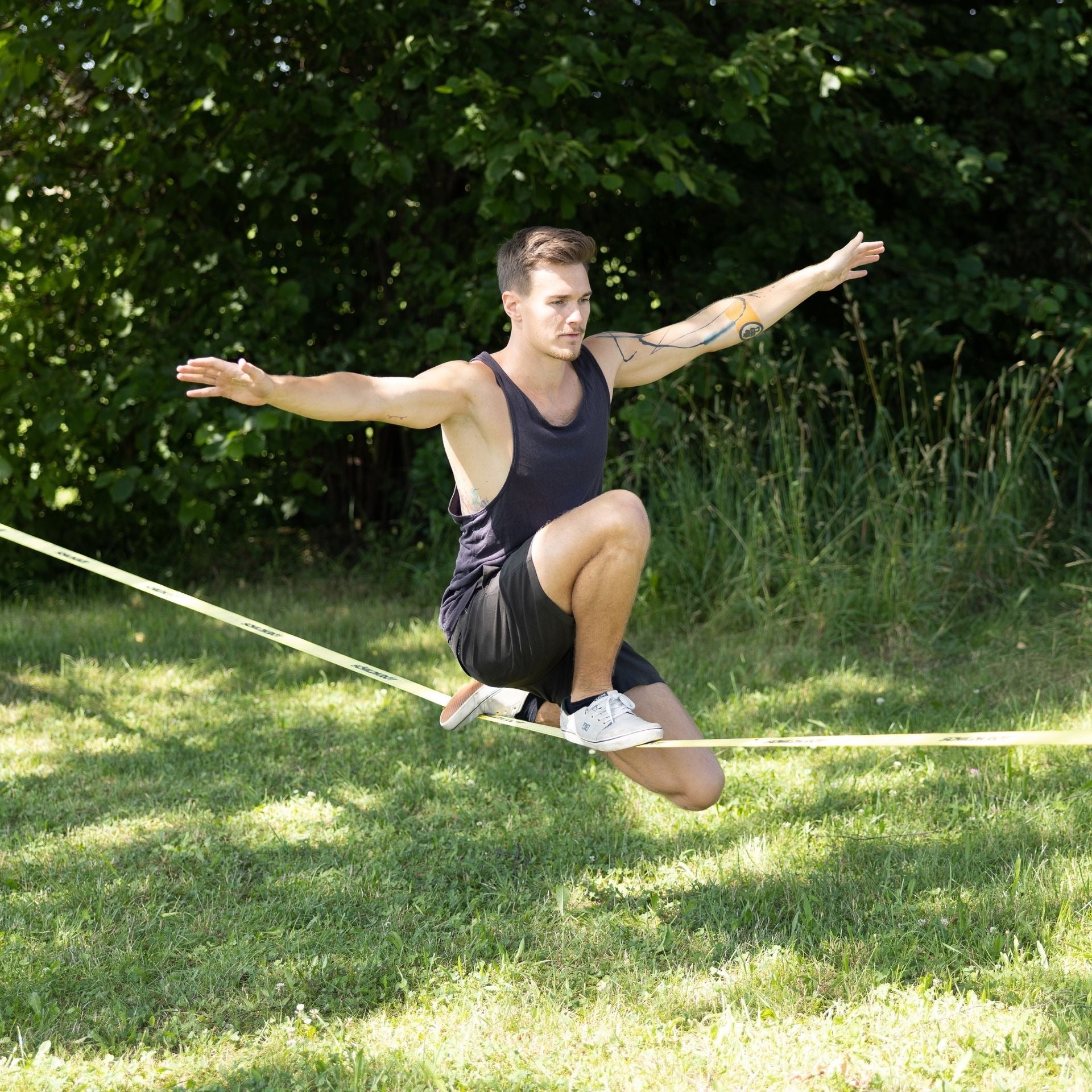 Schildkröt Funsports Slackline – 15 m – ab 5 J. – Nylon – gelb