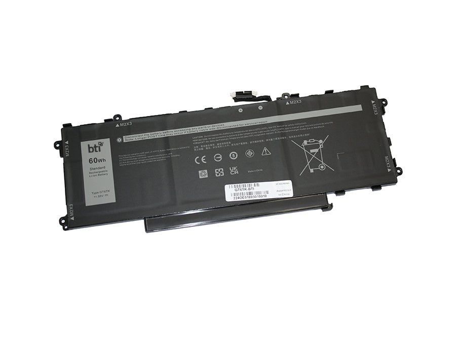 BTI Notebook-Akku – für Dell Latitude 9440 2-in-1, Latitude 9450 2-in-1 – 59 Wh, 11,55 V (3 Zellen) – Schwarz