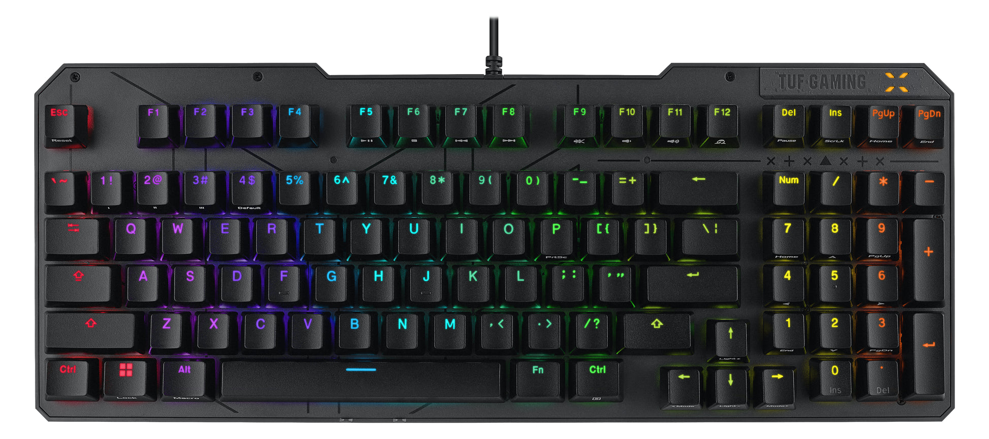 ASUS TUF Gaming K3 Gen II – Gaming-Tastatur – Mechanisch – Kabelgebunden, USB-A – RGB – Schwarz