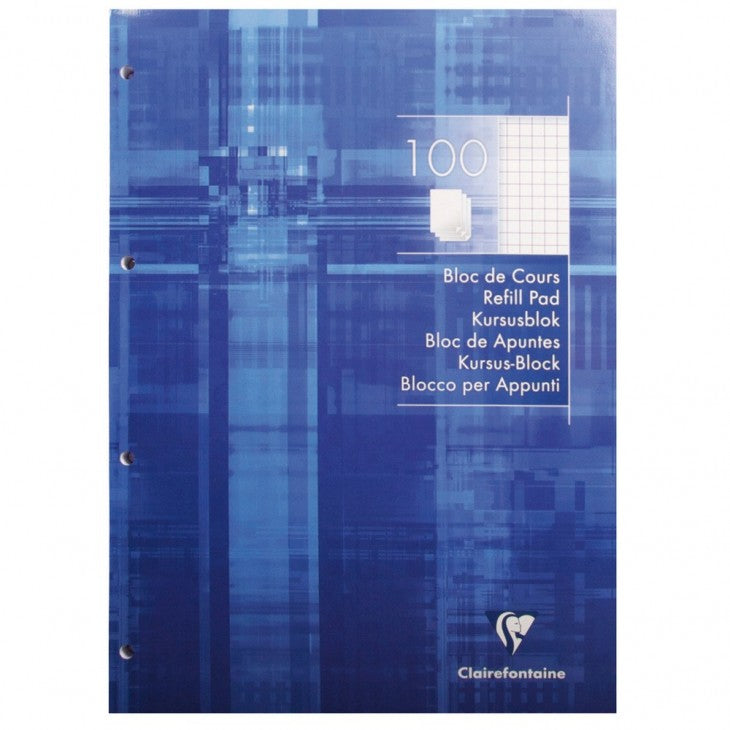 Clairefontaine Notizblock – A4 – kariert 5 mm – 100 Blatt – Kartonrücken, PEFC