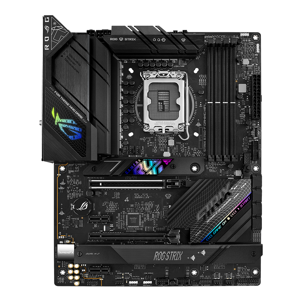 ASUS ROG STRIX B760-F GAMING WIFI – Mainboard – LGA 1700, Intel B760, ATX, DDR5