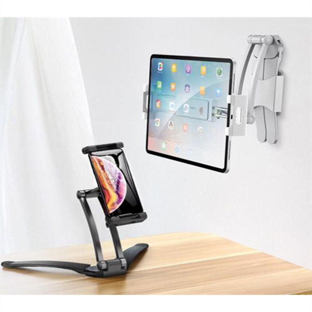 VALUE Tablet-Tischhalterung – 5,5–12,9", 360° drehbar, Tisch/Wand – Schwarz