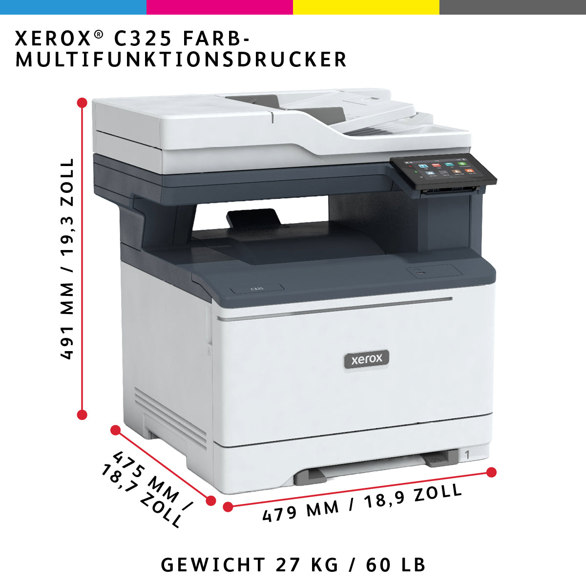 Xerox Multifunktions-Laserdrucker – S/W MFP A4 – WLAN – 35 Seiten/Min S/W