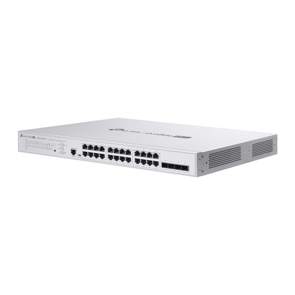 TP-Link S5500-24MPP4XF – Managed L2/L3 Switch – 24× 2,5G, 4× SFP+, PoE++, PoE-Budget 500 W, 19", 1U