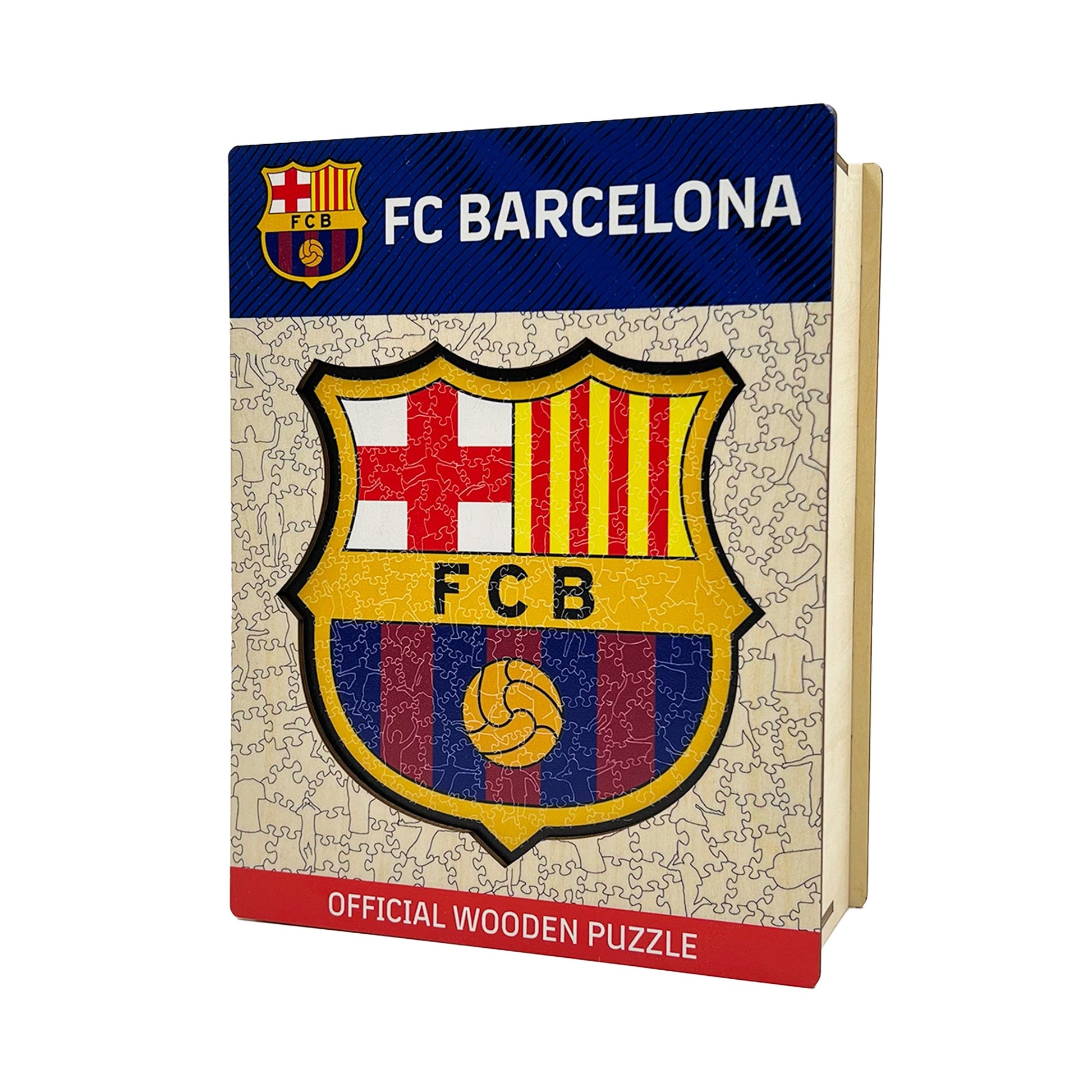 Iconic Puzzles Puzzle FC Barcelona (Logo) – 270 Teile – 37,0×37,5 cm – ab 10 J. – Holz – mehrfarbig