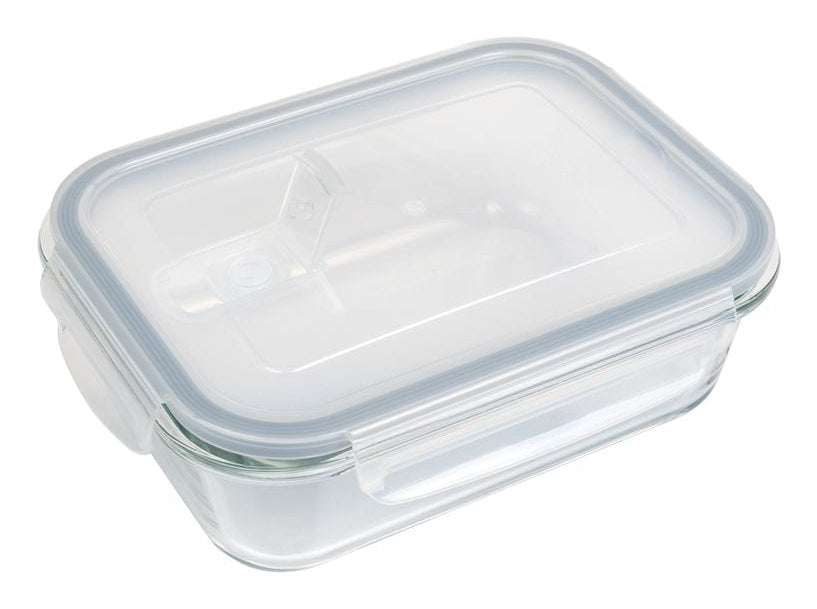 Furber. Furber – Vorratsdose 1 l, 15 × 20,7 × 4,7 cm, Glas, Transparent, 2er-Set