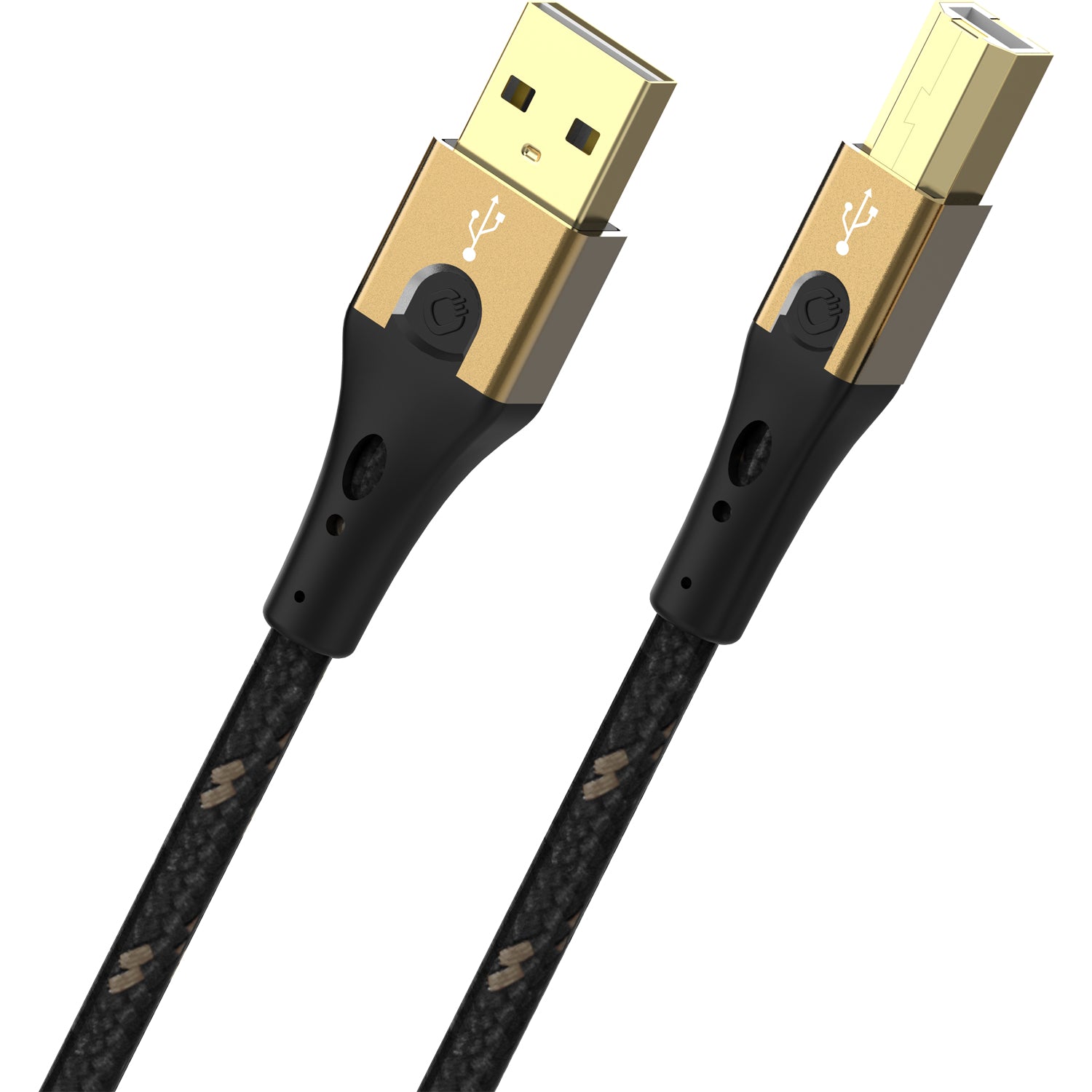 Oehlbach Primus B – USB A-B / 3 m / vergoldet / 3x Vollschirmung, USB 2.0