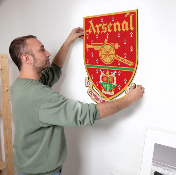 Iconic Puzzles Arsenal FC Retro Logo – Logikspiel, 1 Spieler, ab 10 Jahren, mehrsprachig