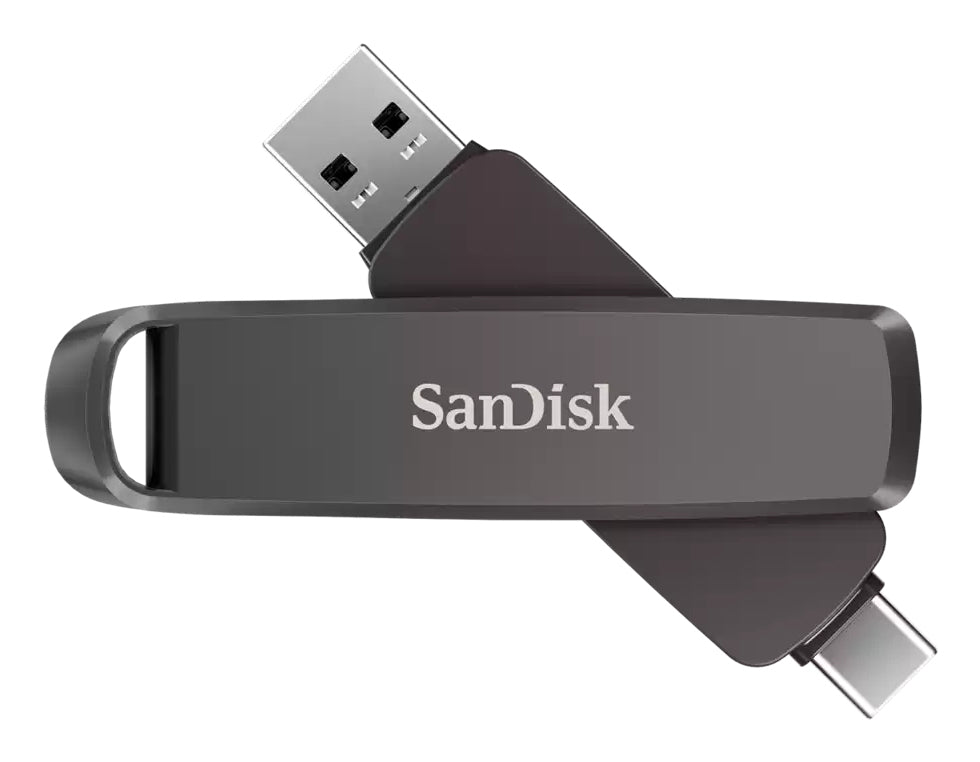 SanDisk Extreme Pro Dual Drive Metal USB-Stick – 2 TB, USB-C + USB-A, 1000/900 MB/s