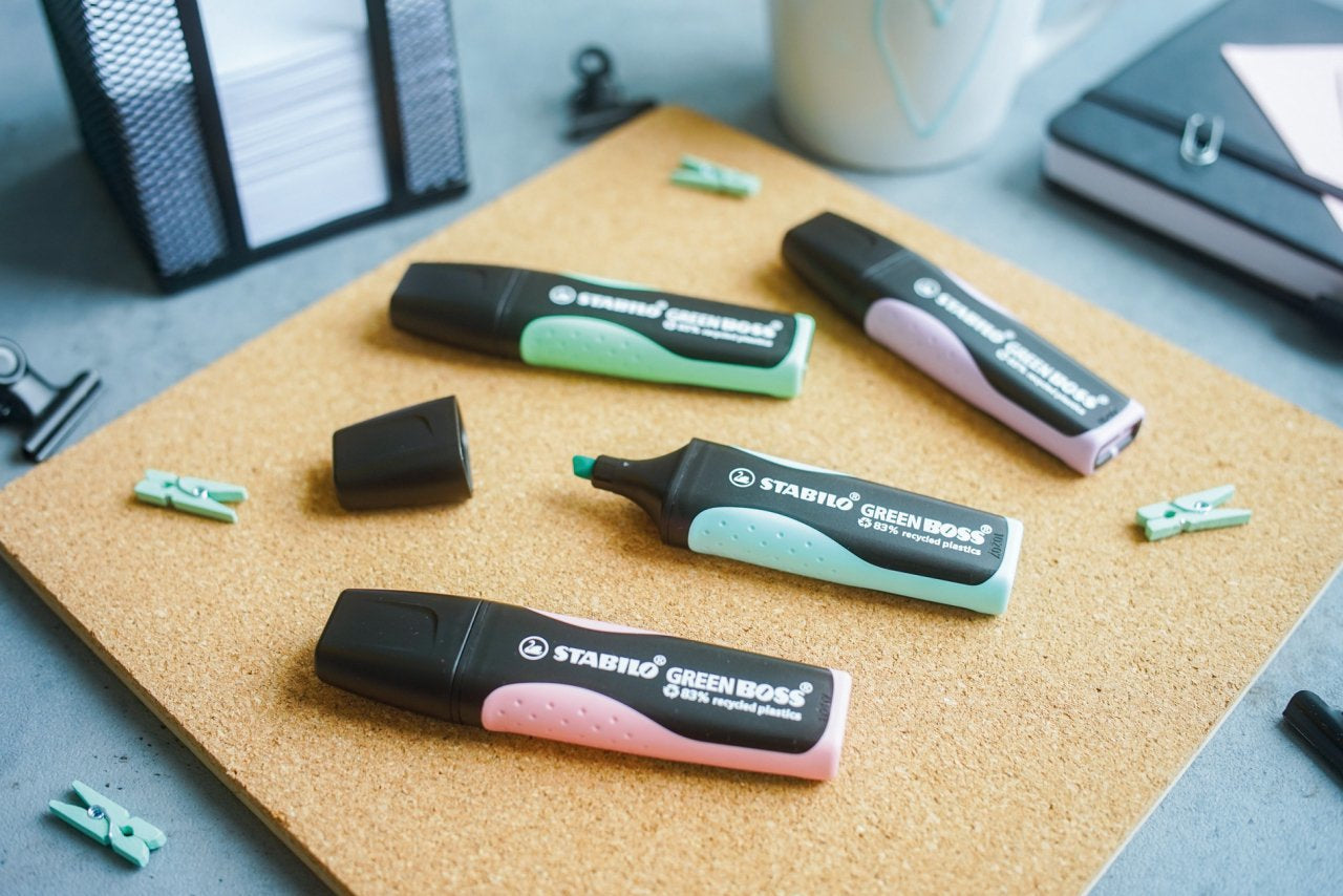 STABILO BOSS Textmarker Pastelltürkis – Keilspitze, 2–5 mm, nachfüllbar