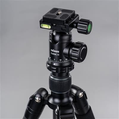 Dörr Classic 30 Kugelkopf – 4 kg, Aluminium, 306 g – für 1/4", 3/8" – Schwarz