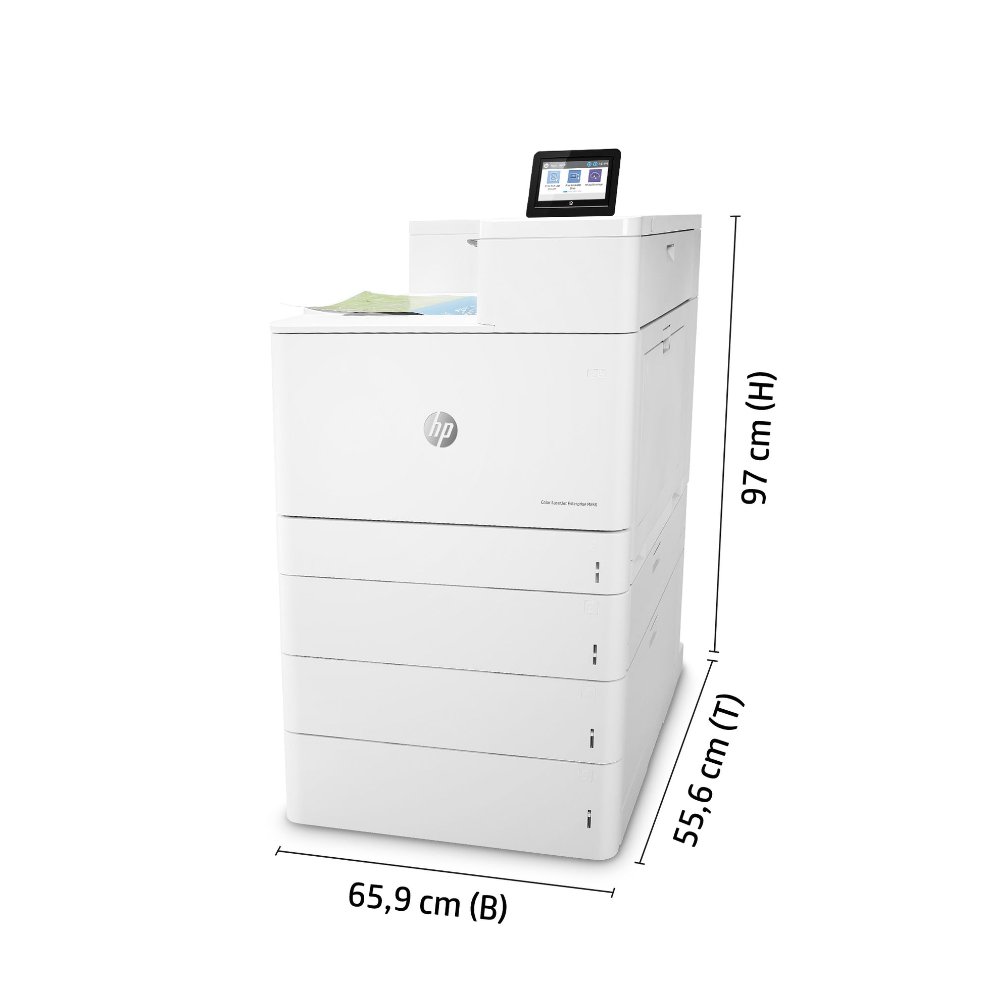 HP LaserJet Enterprise M856dn – Farbe