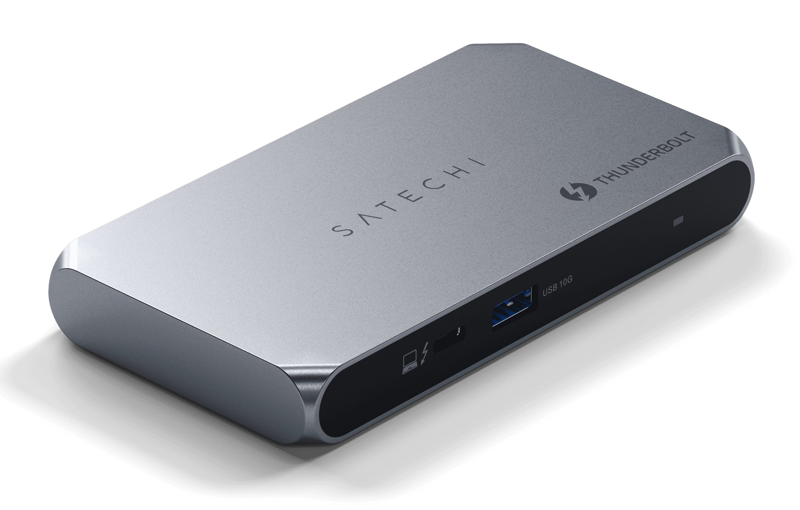 Satechi ST-HT4SHM-EU Thunderbolt-Hub – Thunderbolt 4, TB4 × 4, 1× USB-A, 96 W PD, für Mac/Windows/iPadOS