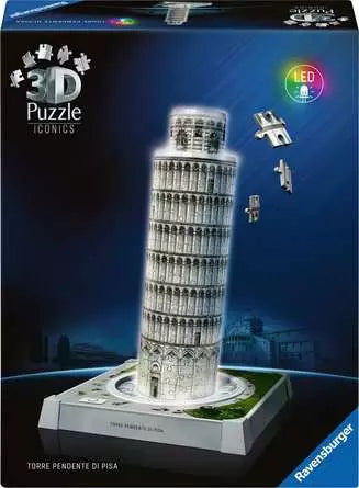 Ravensburger Iconics Schiefer Turm von Pisa 3D-Puzzle – 216 Teile – 20,9 × 33,0 × 20,9 cm – ab 10 Jahren