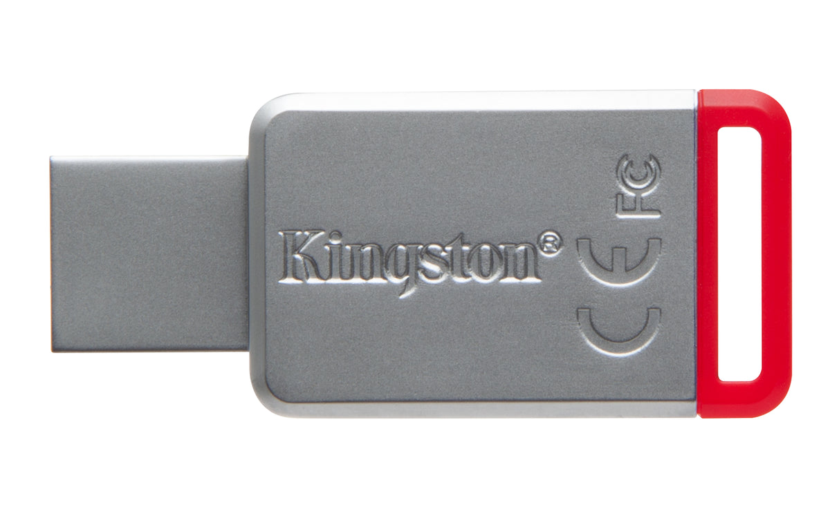 Kingston Technology Kingston DataTraveler 50 32GB – USB 3,2 Gen 1 (USB Typ-A), Metall, Rot