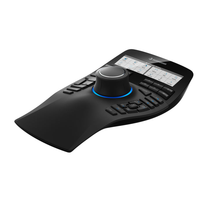 3Dconnexion SpaceMouse Enterprise 3D-Maus – kabelgebunden, für Linkshänder, Touchpad, schwarz