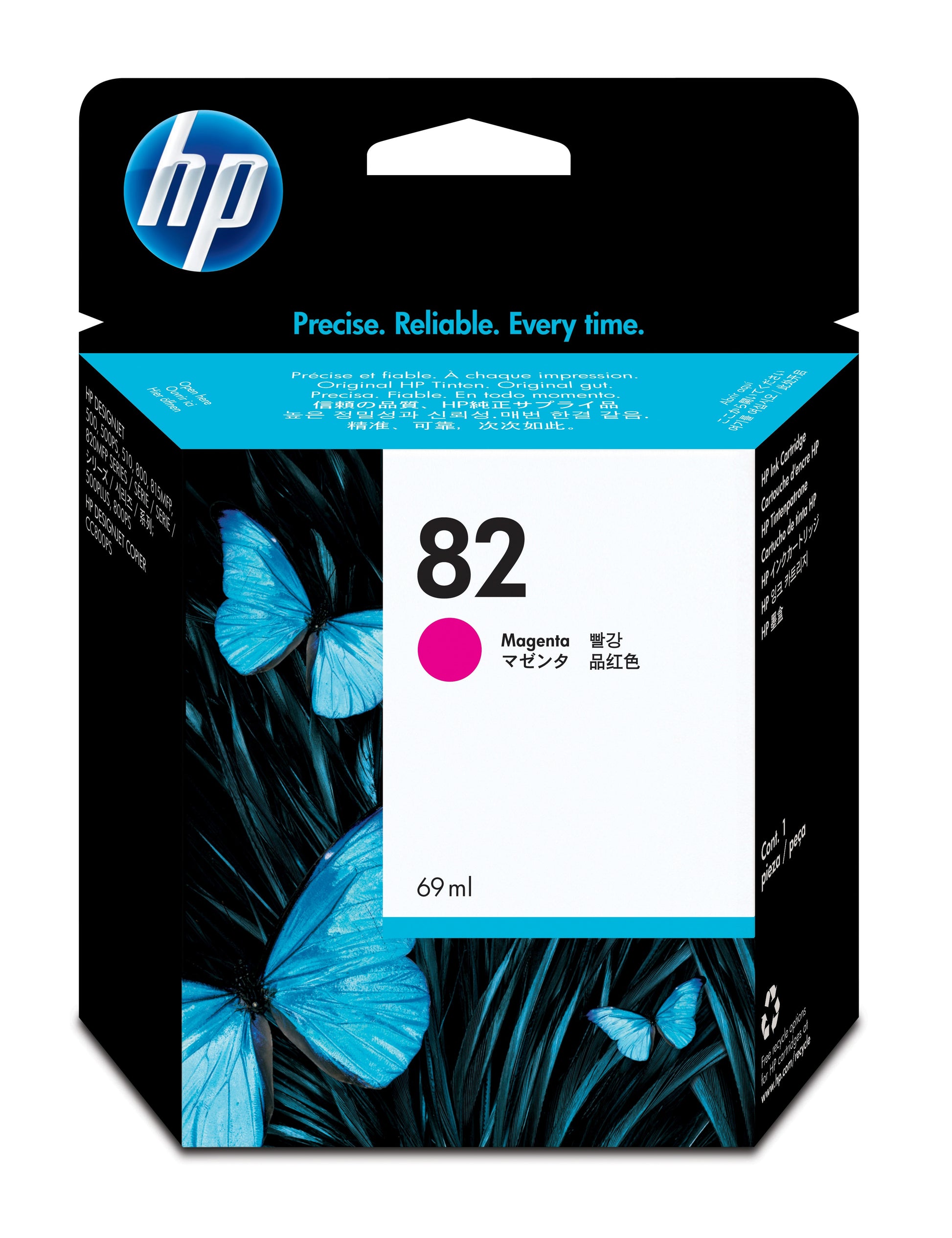 HP Tintenpatrone 82, Magenta, 4'300 Seiten